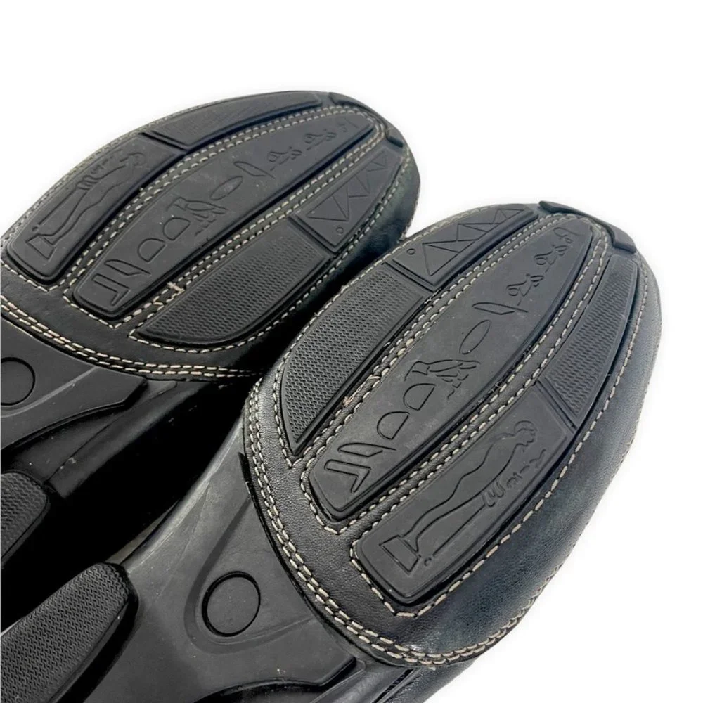 Giorgio Brutini‎ Mens Sz 11 Black Driving Moc Loafer Leather Vtg
